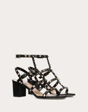 WOMEN'S VALENTINO GARAVANI ROCKSTUD CAGED SANDAL 60MM BLACK