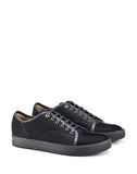 MEN'S LANVIN DBB1 SDBB1 SUEDE CALFSKIN SNEAKERS ANTHRACITE