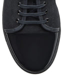 MEN'S LANVIN DBB1 SDBB1 SUEDE CALFSKIN SNEAKERS ANTHRACITE