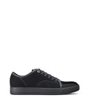 MEN'S LANVIN DBB1 SDBB1 SUEDE CALFSKIN SNEAKERS ANTHRACITE