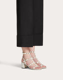 WOMEN'S VALENTINO GARAVANI ROCKSTUD CAGED SANDAL 60MM LIGHT IVORY