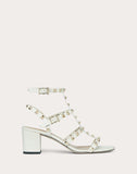 WOMEN'S VALENTINO GARAVANI ROCKSTUD CAGED SANDAL 60MM LIGHT IVORY