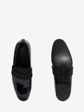 MEN'S ALEXANDER McQUEEN PATENT LEATHER SLIPPER BLACK
