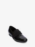 MEN'S ALEXANDER McQUEEN PATENT LEATHER SLIPPER BLACK