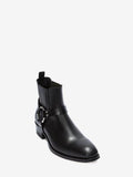 MEN'S ALEXANDER McQUEEN CUBAN HEEL BOOT BLACK/BOTTLE GREEN