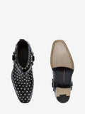 MEN'S ALEXANDER McQUEEN STUDDED CUBAN HEEL BOOT BLACK/MULTICOLOR