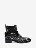 MEN'S ALEXANDER McQUEEN STUDDED CUBAN HEEL BOOT BLACK/MULTICOLOR