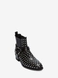 MEN'S ALEXANDER McQUEEN STUDDED CUBAN HEEL BOOT BLACK/MULTICOLOR