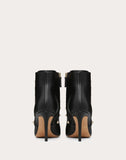 WOMEN'S VALENTINO GARAVANI ROCKSTUD CALFSKIN LEATHER ANKLE BOOT 85 MM BLACK