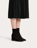 WOMEN'S VALENTINO GARAVANI ROCKSTUD SUEDE LEATHER ANKLE BOOT 60 MM
