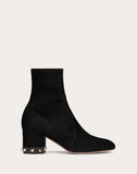WOMEN'S VALENTINO GARAVANI ROCKSTUD SUEDE LEATHER ANKLE BOOT 60 MM