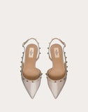 WOMEN'S VALENTINO GARAVANI ROCKSTUD PATENT LEATHER SLINGBACK BALLET FLAT