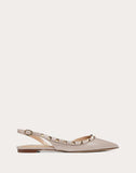 WOMEN'S VALENTINO GARAVANI ROCKSTUD PATENT LEATHER SLINGBACK BALLET FLAT