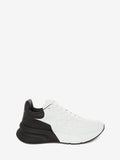 WOMEN'S ALEXANDER McQUEEN OVERSIZED RUNNER OPTIC WHITE/BLACK