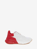 WOMEN'S ALEXANDER McQUEEN OVERSIZED RUNNER WHITE/RED
