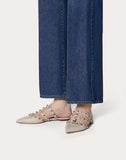 WOMEN'S VALENTINO GARAVANI ROCKSTUD CALFSKIN MULE POUDRE