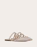 WOMEN'S VALENTINO GARAVANI ROCKSTUD CALFSKIN MULE POUDRE