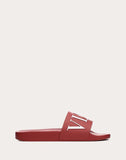 MEN'S VALENTINO GARAVANI VLTN RUBBER SLIDER SANDAL RUBY