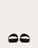 WOMEN'S VALENTINO GARAVANI VLTN RUBBER SLIDE SANDAL BLACK