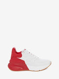 MEN'S ALEXANDER McQUEEN OVERSIZED RUNNER OPTIC WHITE/RED
