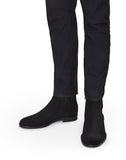 MEN'S LANVIN SUEDE BULL CALFSKIN CHELSEA BOOT BLACK