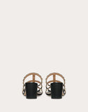 WOMEN'S VALENTINO GARAVANI ROCKSTUD CALFSKIN LEATHER SLIDE SANDAL 60 MM BLACK