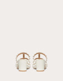WOMEN'S VALENTINO GARAVANI ROCKSTUD CALFSKIN LEATHER SLIDE SANDAL 60 MM