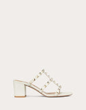 WOMEN'S VALENTINO GARAVANI ROCKSTUD CALFSKIN LEATHER SLIDE SANDAL 60 MM