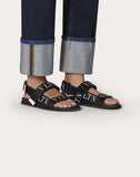 MEN'S VALENTINO GARAVANI CALFSKIN SANDAL WITH VLTN BAND