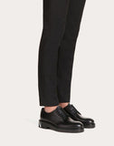 MEN'S VALENTINO GARAVANI VLTN BRUSH-OFF CALFSKIN DERBY BLACK