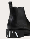 MEN'S VALENTINO GARAVANI VLTN BRUSH-OFF CALFSKIN BEATLE BOOTS