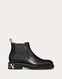 MEN'S VALENTINO GARAVANI VLTN BRUSH-OFF CALFSKIN BEATLE BOOTS