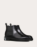 MEN'S VALENTINO GARAVANI VLTN BRUSH-OFF CALFSKIN BEATLE BOOTS