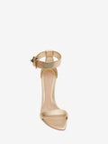 WOMEN'S ALEXANDER McQUEEN MEDIEVAL BUCKLE SANDAL GOLD