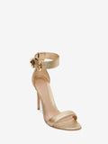 WOMEN'S ALEXANDER McQUEEN MEDIEVAL BUCKLE SANDAL GOLD