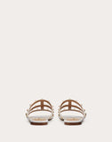 WOMEN'S VALENTINO GARAVANI ROCKSTUD FLAT SLIDE SANDAL WHITE