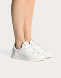 WOMEN'S VALENTINO GARAVANI LEATHER BACKNET SNEAKER WHITE