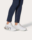 WOMEN'S VALENTINO GARAVANI VLTN BOUNCE LOW-TOP SNEAKER WHITE/ BLACK