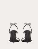 WOMEN'S VALENTINO GARAVANI VLOGO THIN STRAP LAMINATED NAPPA SANDAL 100MM