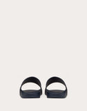 MEN'S VALENTINO GARAVANI VLOGO RUBBER SLIDER SANDAL BLUE