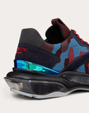 MEN'S VALENTINO GARAVANI BOUNCE CAMOUFLAGE MULTICOLOR SNEAKER BLUE