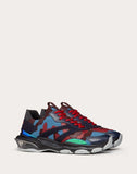 MEN'S VALENTINO GARAVANI BOUNCE CAMOUFLAGE MULTICOLOR SNEAKER BLUE
