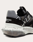 MEN'S VALENTINO GARAVANI BOUNCE CAMOUFLAGE SNEAKER WITH VLTN GRID BLACK