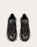 MEN'S VALENTINO GARAVANI BOUNCE CAMOUFLAGE SNEAKER WITH VLTN GRID BLACK