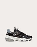 MEN'S VALENTINO GARAVANI BOUNCE CAMOUFLAGE SNEAKER WITH VLTN GRID BLACK