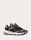 MEN'S VALENTINO GARAVANI BOUNCE CAMOUFLAGE SNEAKER WITH VLTN GRID BLACK