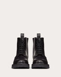 MEN'S VALENTINO GARAVANI VLOGO CALFSKIN COMBAT BOOT BLACK