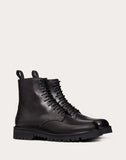 MEN'S VALENTINO GARAVANI VLOGO CALFSKIN COMBAT BOOT BLACK