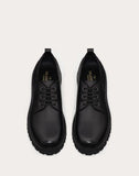 MEN'S VALENTINO GARAVANI VLOGO CALFSKIN DERBY BLACK