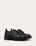 MEN'S VALENTINO GARAVANI VLOGO CALFSKIN DERBY BLACK